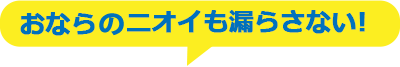 おなら音もニオイも漏らさない!